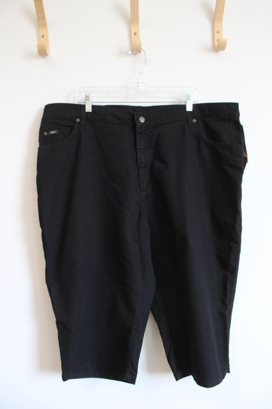 NEW Lee Stretch Black Capri Pants | 26W