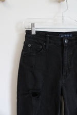 Aeropostale Black Distressed Mom Jeans | 2R