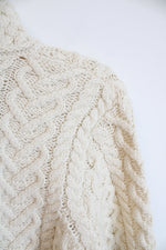 NEW Aran Mor White Woolen Sweater | S