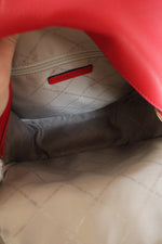 Michael Kors Red Medium Zip Backpack