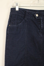 Faded Glory Navy Blue Corduroy Skirt | 4