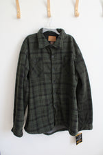 NEW Mountain Ridge Green & Black Fleece Shacket | 4XL Tall