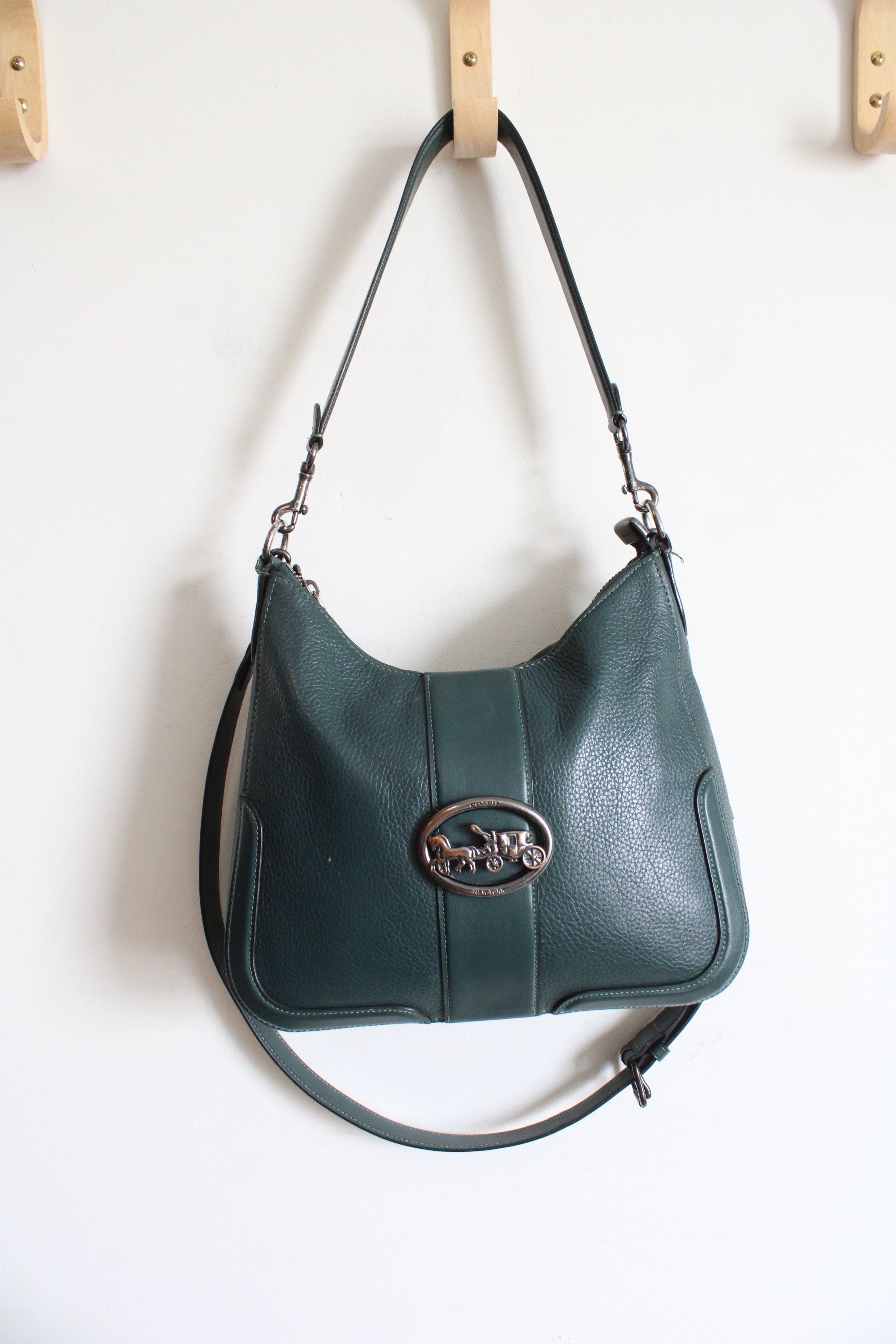 Coach Georgie Forest Green Hobo Bag