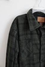 NEW Mountain Ridge Green & Black Fleece Shacket | 4XL Tall