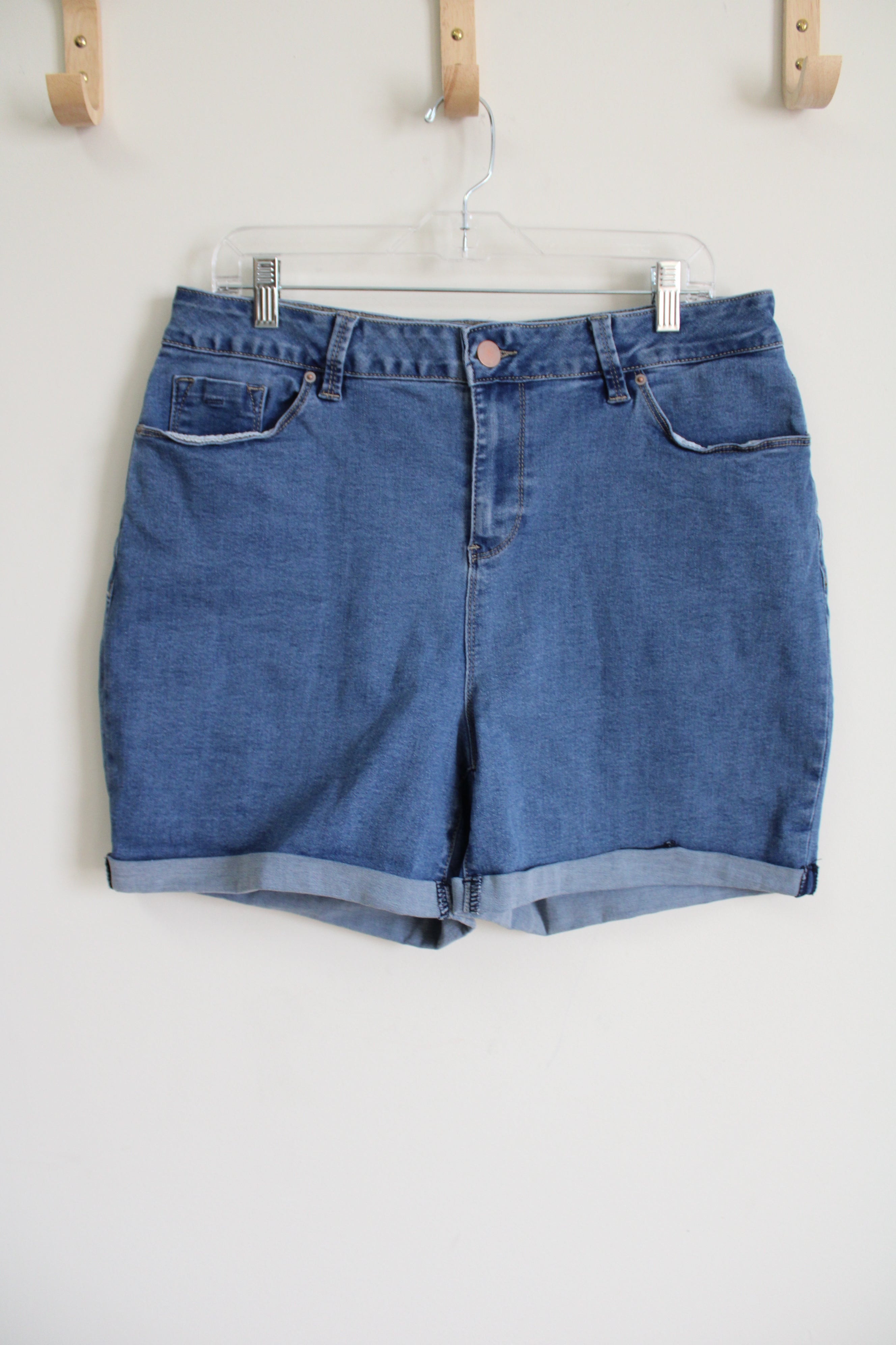 YMI High Rise Denim Shorts | 16