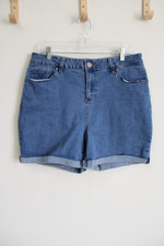 YMI High Rise Denim Shorts | 16