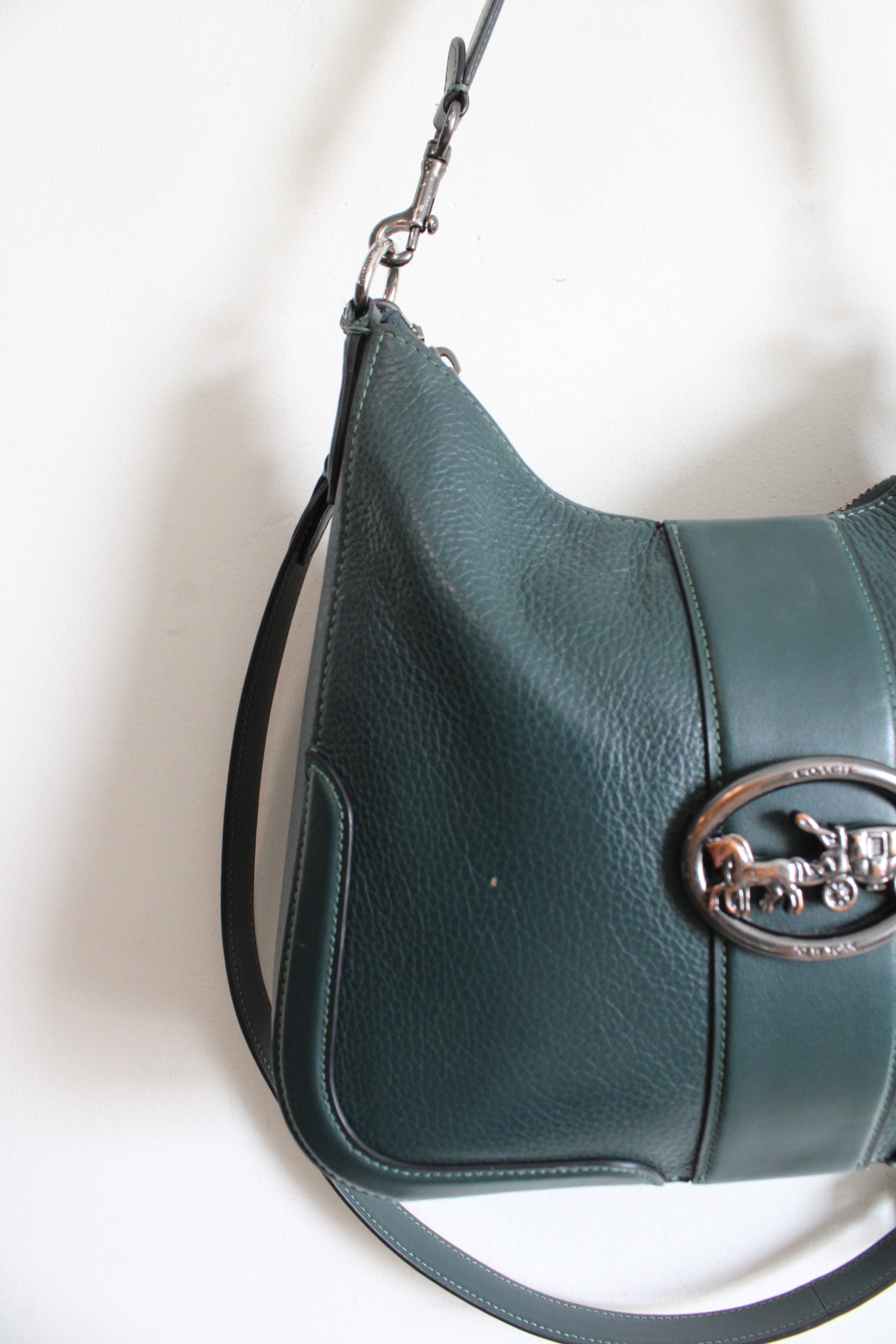 Coach Georgie Forest Green Hobo Bag
