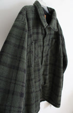 NEW Mountain Ridge Green & Black Fleece Shacket | 4XL Tall