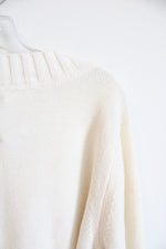 Izod White V-Neck Pullover Sweater | 3XL