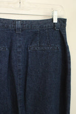 Lee Casuals Dark Wash Denim Maxi Skirt | 10