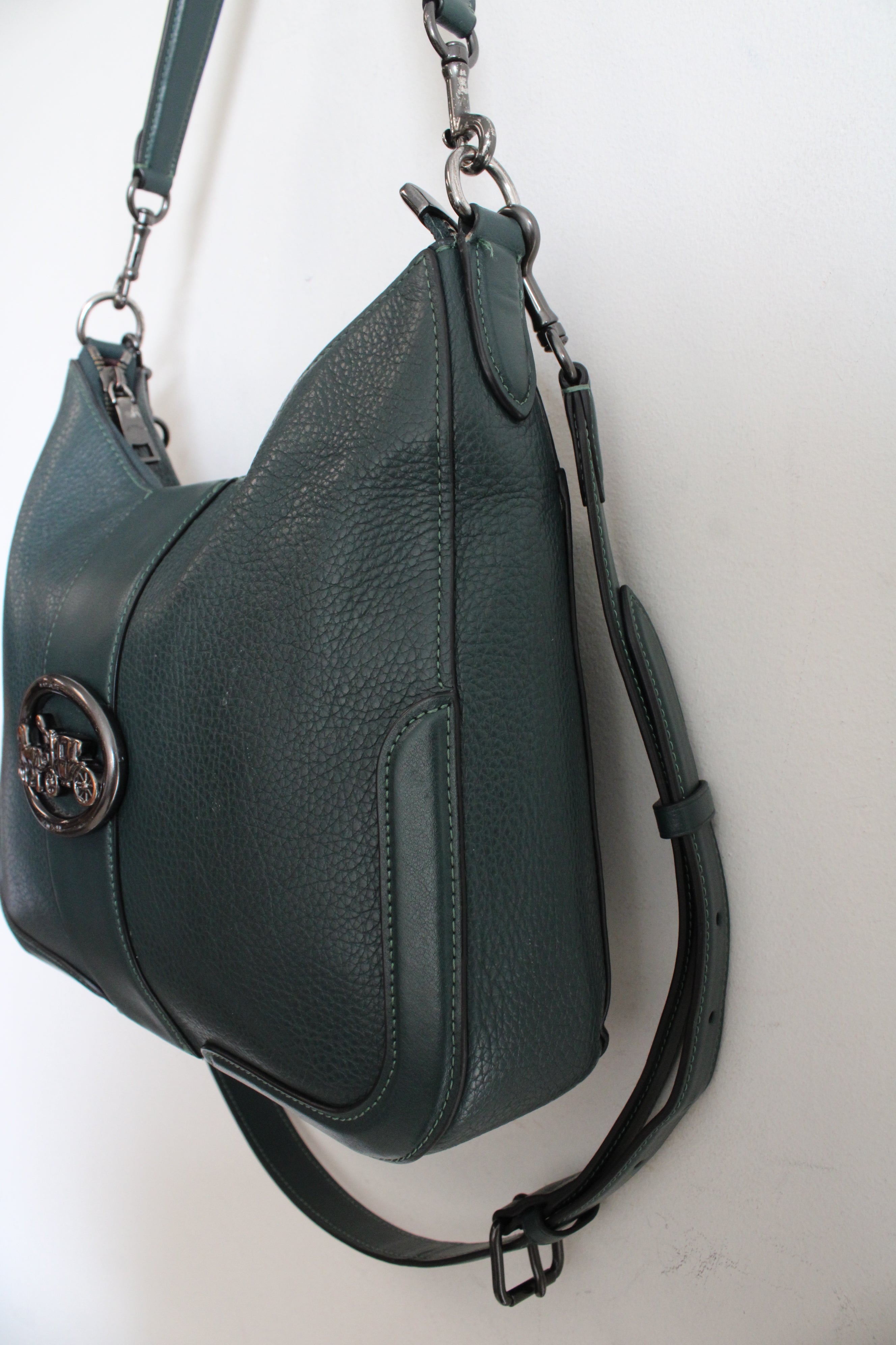 Coach Georgie Forest Green Hobo Bag