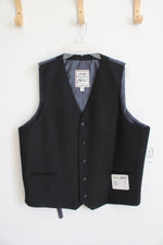 NEW Jos. A. Bank Slim Fit Black Wool Vest | XXL