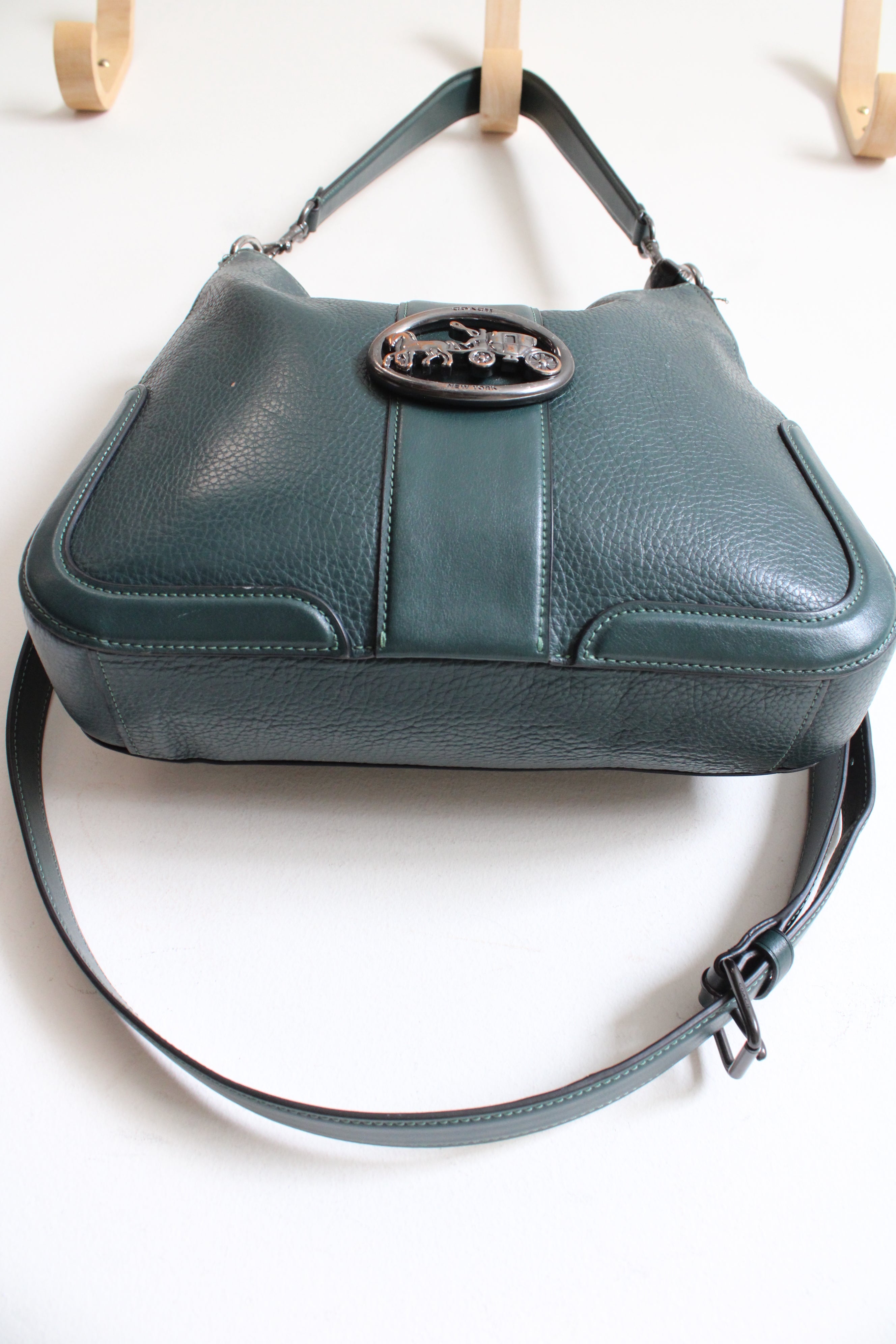 Coach Georgie Forest Green Hobo Bag