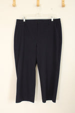Talbots Navy Blue Chelsea Crop Dress Pants | 14