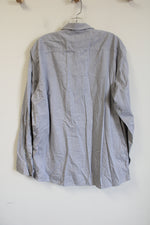 Sonoma Light Gray Button Down Shirt | L