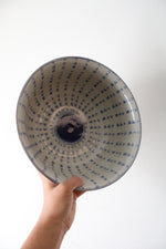 Vintage Chinese Qing Blue Character Ceramic Bowl