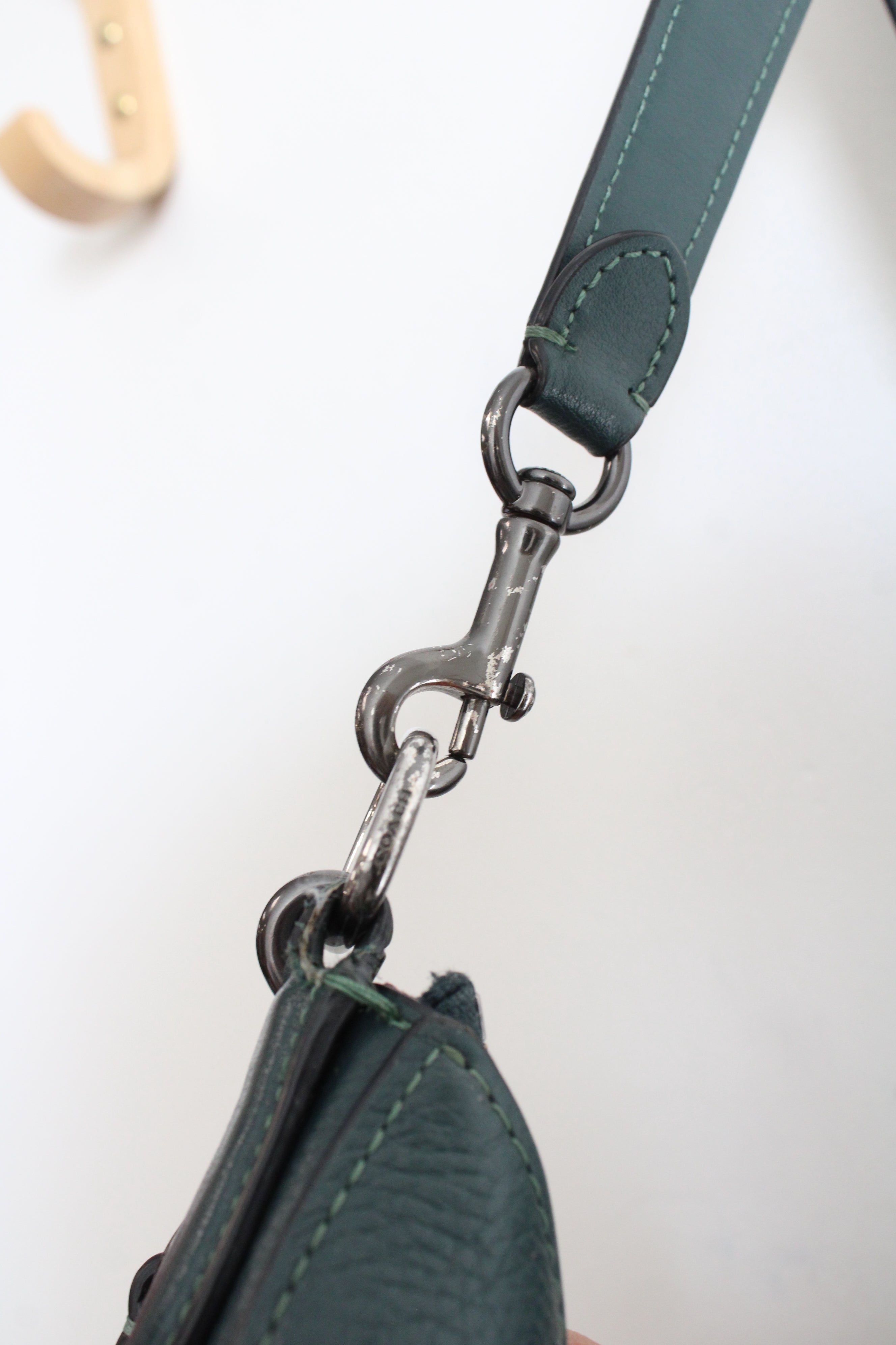 Coach Georgie Forest Green Hobo Bag