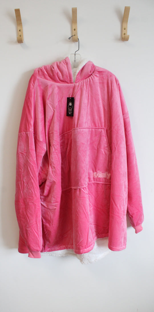 NEW The Comfy Pink Wearable Blanket with Hood | One-Size