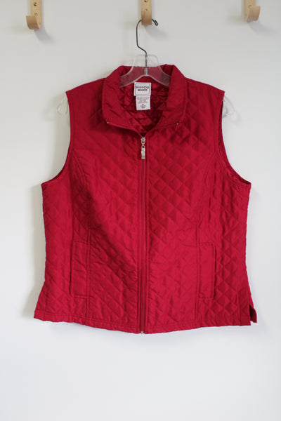 Scandia Woods Hot Pink Quilted Zip Up Vest