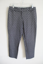 White House Black Market Patterned Slim Ankle Pant | 10