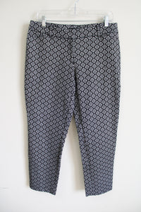 White House Black Market Patterned Slim Ankle Pant | 10