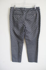 White House Black Market Patterned Slim Ankle Pant | 10