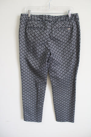 White House Black Market Patterned Slim Ankle Pant | 10