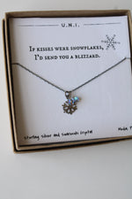 Sterling Silver & Swarovski Crystal Snowflake Necklace