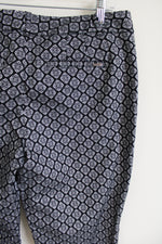 White House Black Market Patterned Slim Ankle Pant | 10