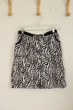 Chico's zebra print cargo skirt | 4