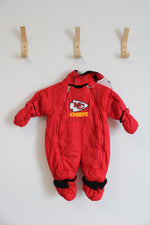 NEW Professional Sports Club Red Kansas City Chiefs Black Fleece Lined Snow Suit | 3-6 MO