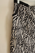 Chico's zebra print cargo skirt | 4