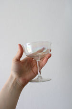 Javit Crystal Hand Painted Iridescent Cocktail Glass