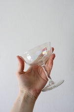 Javit Crystal Hand Painted Iridescent Cocktail Glass