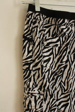 Chico's zebra print cargo skirt | 4