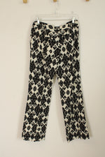Ann Taylor Loft Black and White Patterned Marissa Trouser Size 2