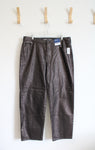 NEW Old Navy High Rise O.G. Loose Brown Metallic Jeans | 14