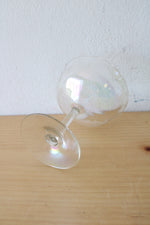 Javit Crystal Hand Painted Iridescent Cocktail Glass