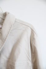 Kim Gravel Belle Sand Bar Denim Femme Flutter Ruffle Jacket | 3XL