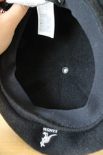 NEW Kangol Wool Blend Black Beret Cap | S