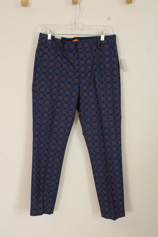 NEW Joe Fresh Blue and Red Slim Fit Coupe Pants | 4