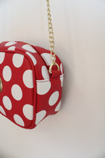 Disney Loungefly Red & White Polka Dot Crossbody Bag