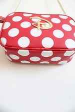 Disney Loungefly Red & White Polka Dot Crossbody Bag