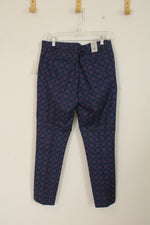 NEW Joe Fresh Blue and Red Slim Fit Coupe Pants | 4