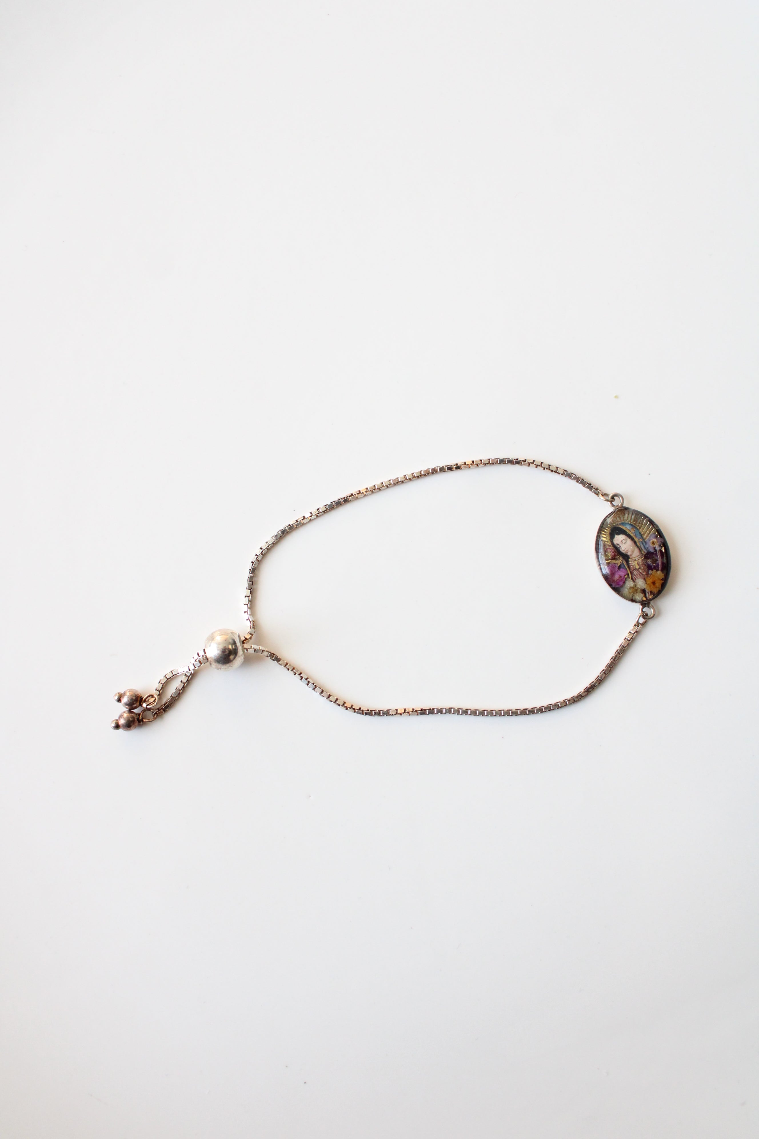 Sterling Silver Our Lady Of Guadalupe Bracelet