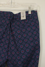 NEW Joe Fresh Blue and Red Slim Fit Coupe Pants | 4