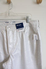 NEW Old Navy High Rise O.G. Loose Silver Metallic Pants | 14