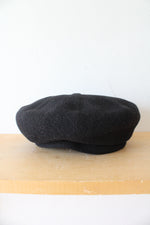 NEW Kangol Wool Blend Black Beret Cap | S