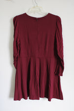 LOFT Red Long Sleeved Dress | 14