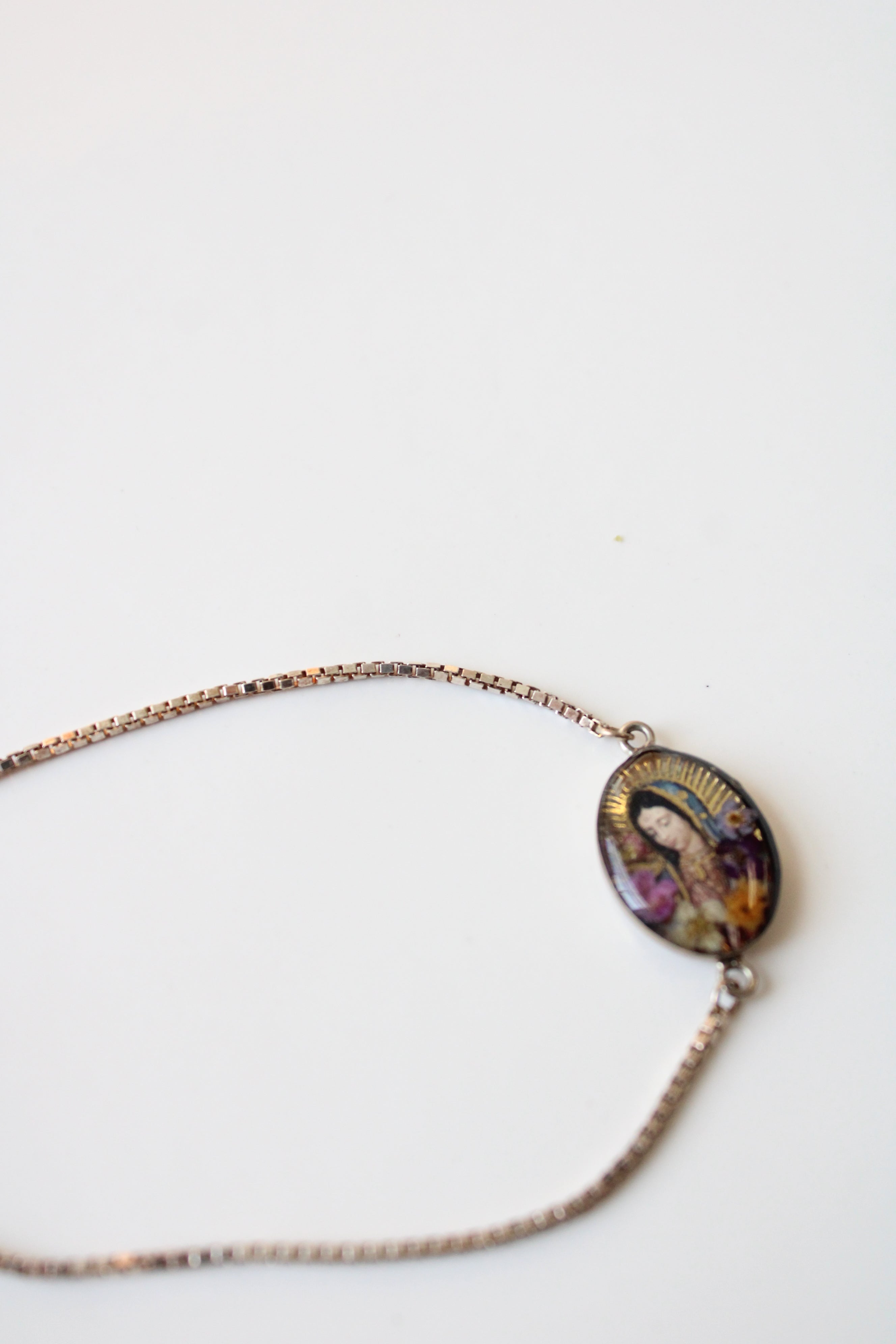 Sterling Silver Our Lady Of Guadalupe Bracelet